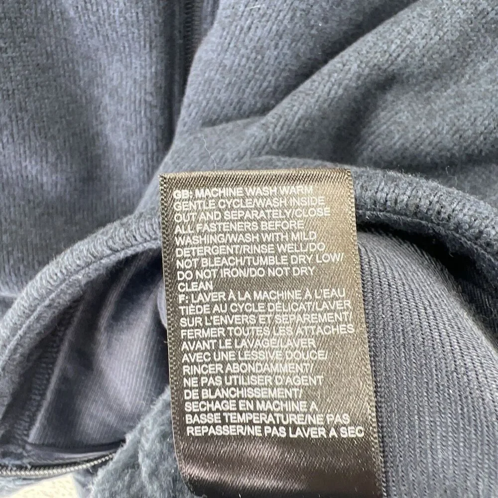 The‎ North Face Vest Men's XL TG Blue Fleece Full Zip Waverly Spring Logo
